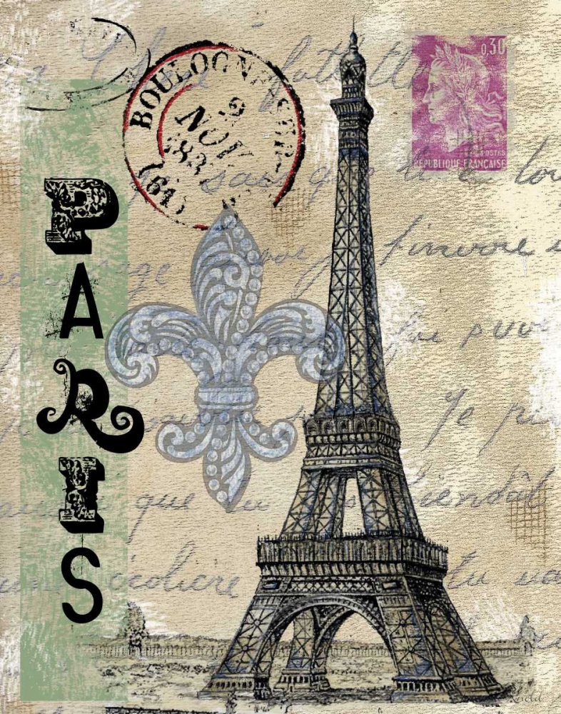 Travel Paris art print by Donna Knold for $57.95 CAD