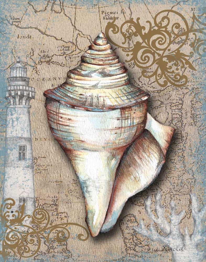 Nautical Treasures I art print by Donna Knold for $57.95 CAD