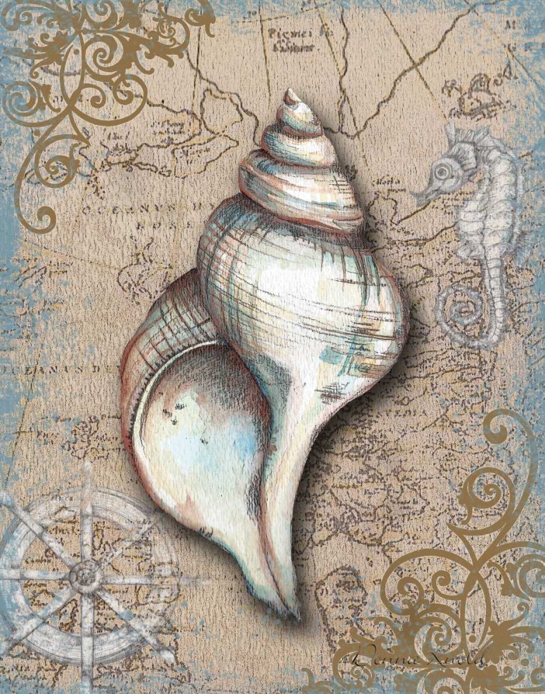 Nautical Treasures II art print by Donna Knold for $57.95 CAD