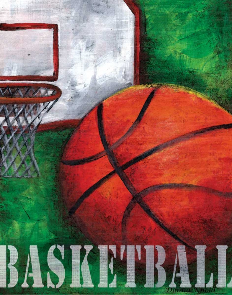 Basketball art print by Donna Knold for $57.95 CAD