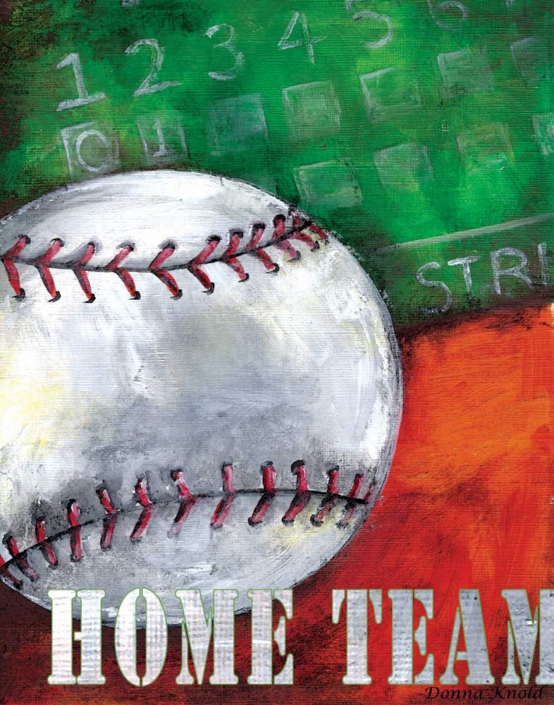 Baseball art print by Donna Knold for $57.95 CAD