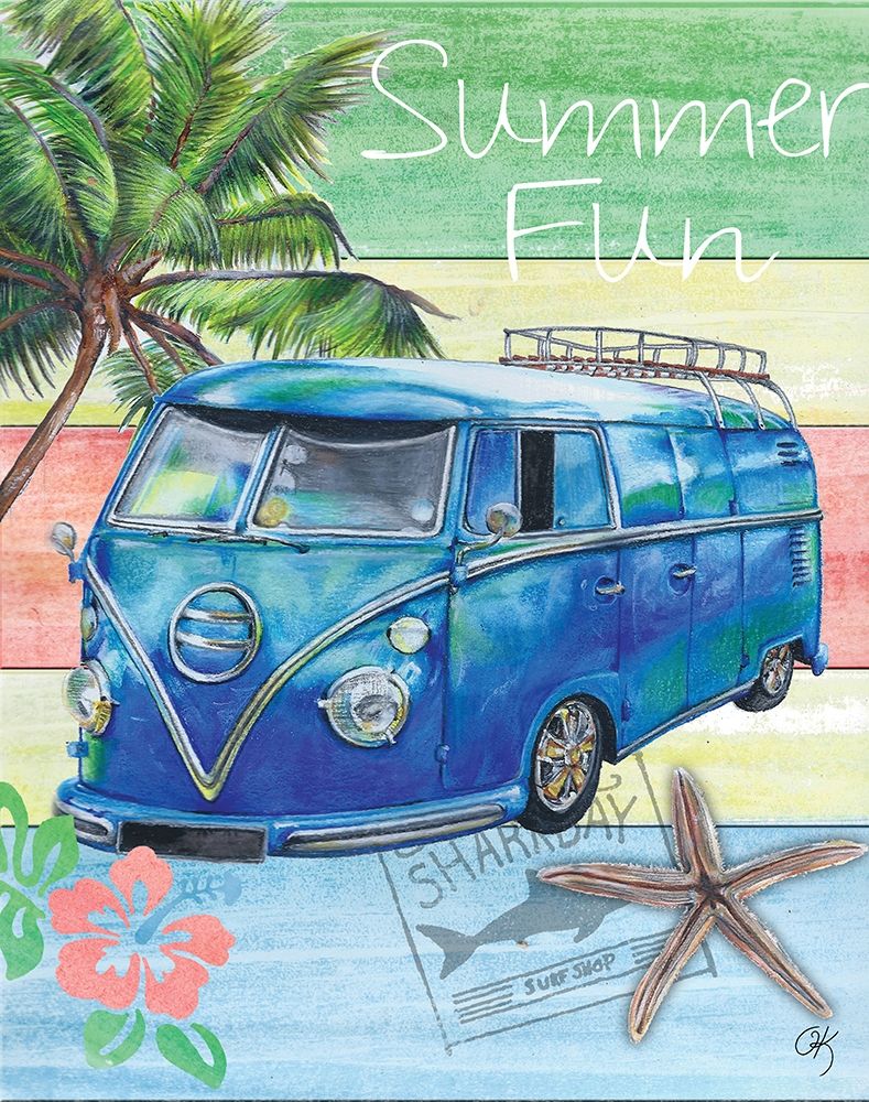 Summer Splash Van art print by Onna K for $57.95 CAD