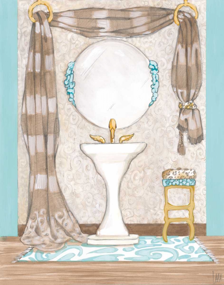 Bathroom Elegance II art print by Laurencon for $57.95 CAD