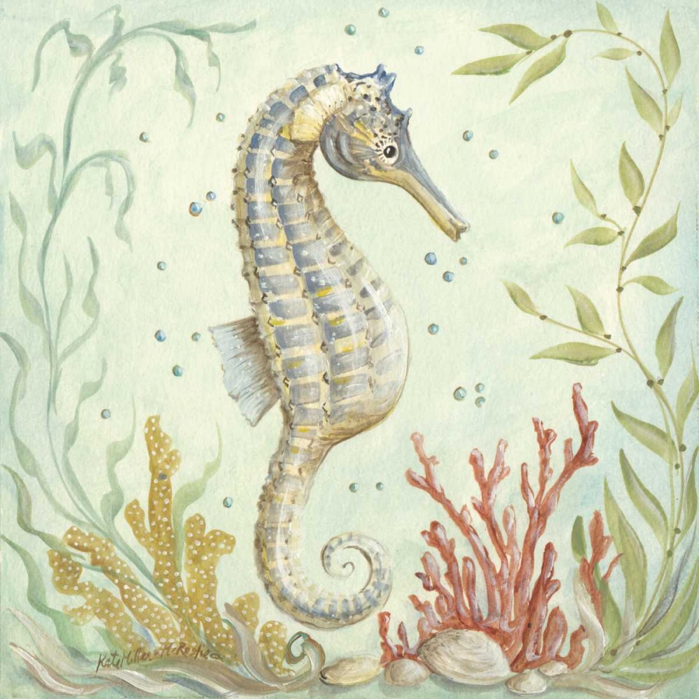 Seahorse II art print by Kate McRostie for $57.95 CAD