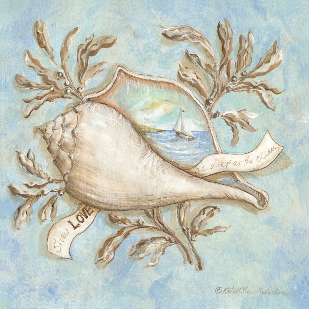 Treasures of the Tide I art print by Kate McRostie for $57.95 CAD
