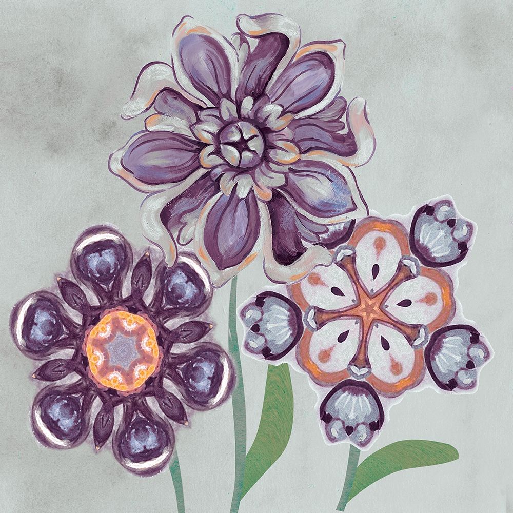 Posies In Purple I art print by Margaret Ferry for $57.95 CAD