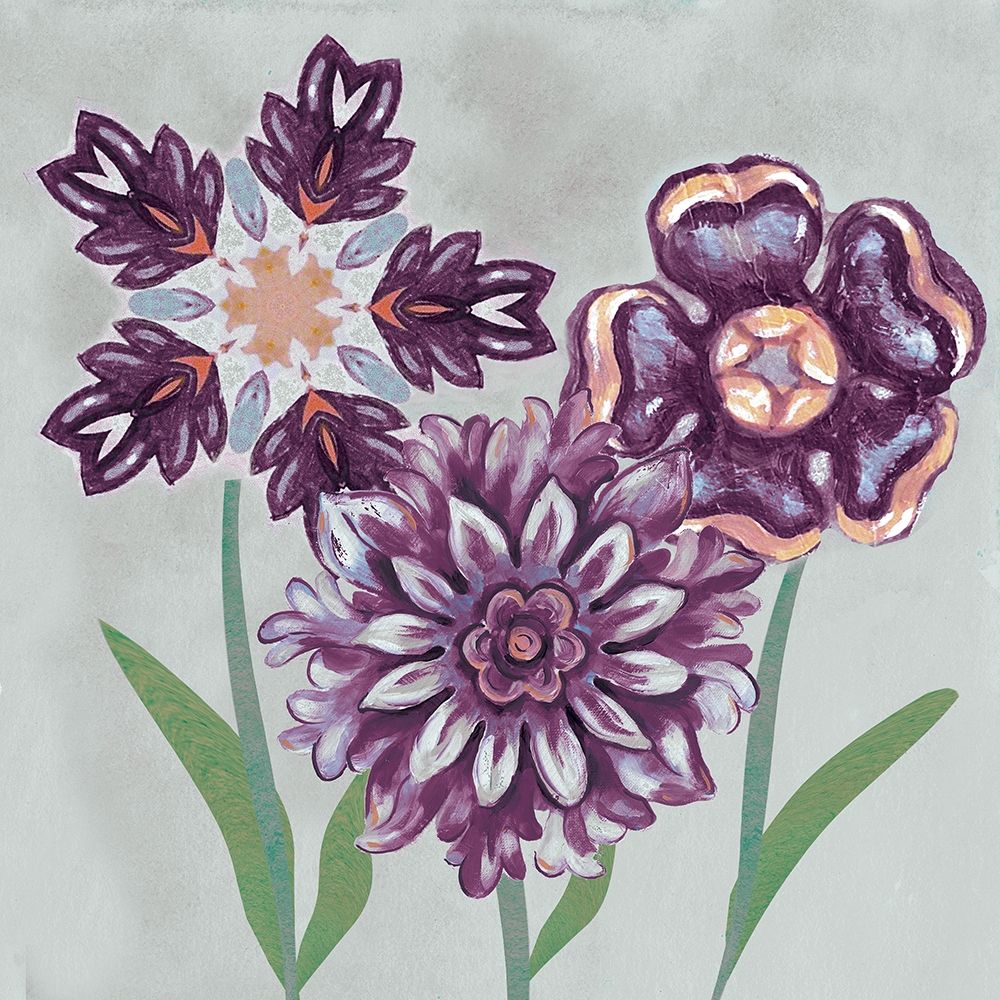 Posies In Purple II art print by Margaret Ferry for $57.95 CAD