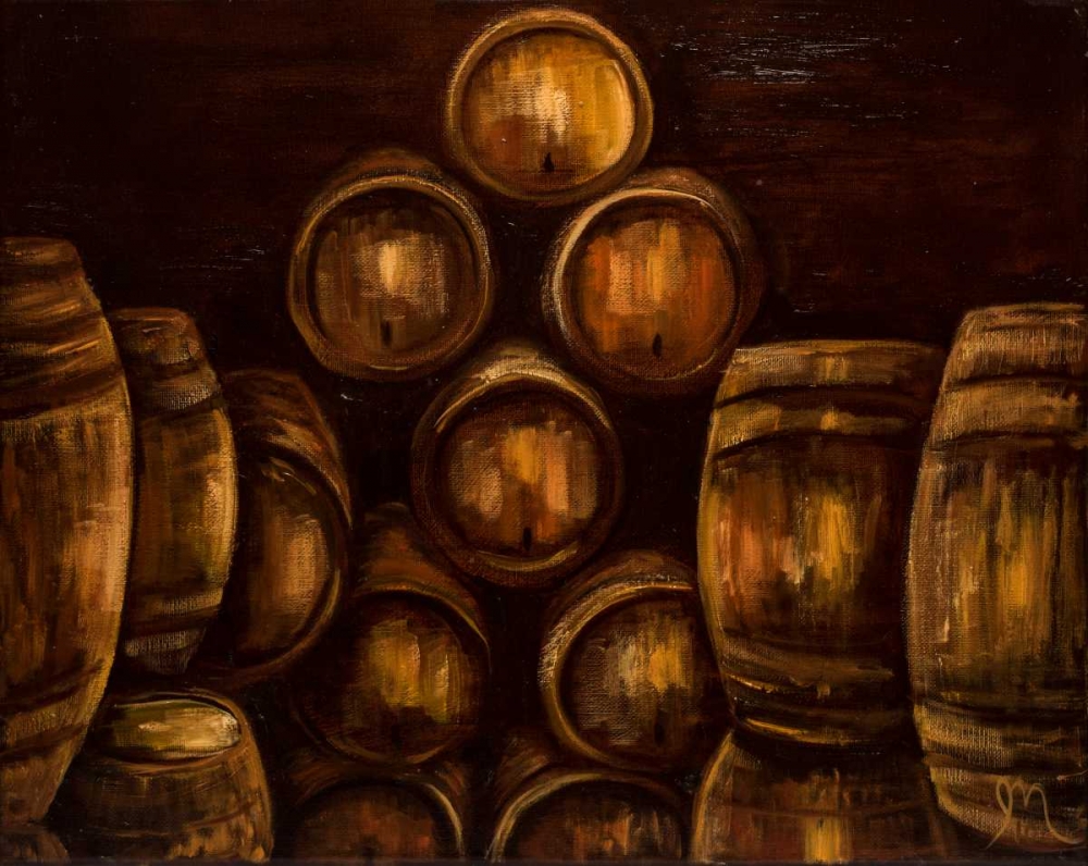 Wine Barrels art print by Jodi Monahan for $57.95 CAD