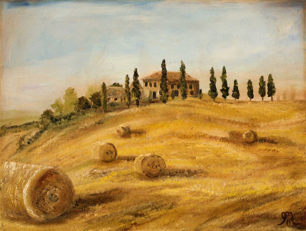 Tuscan Hayfield art print by Jodi Monahan for $57.95 CAD