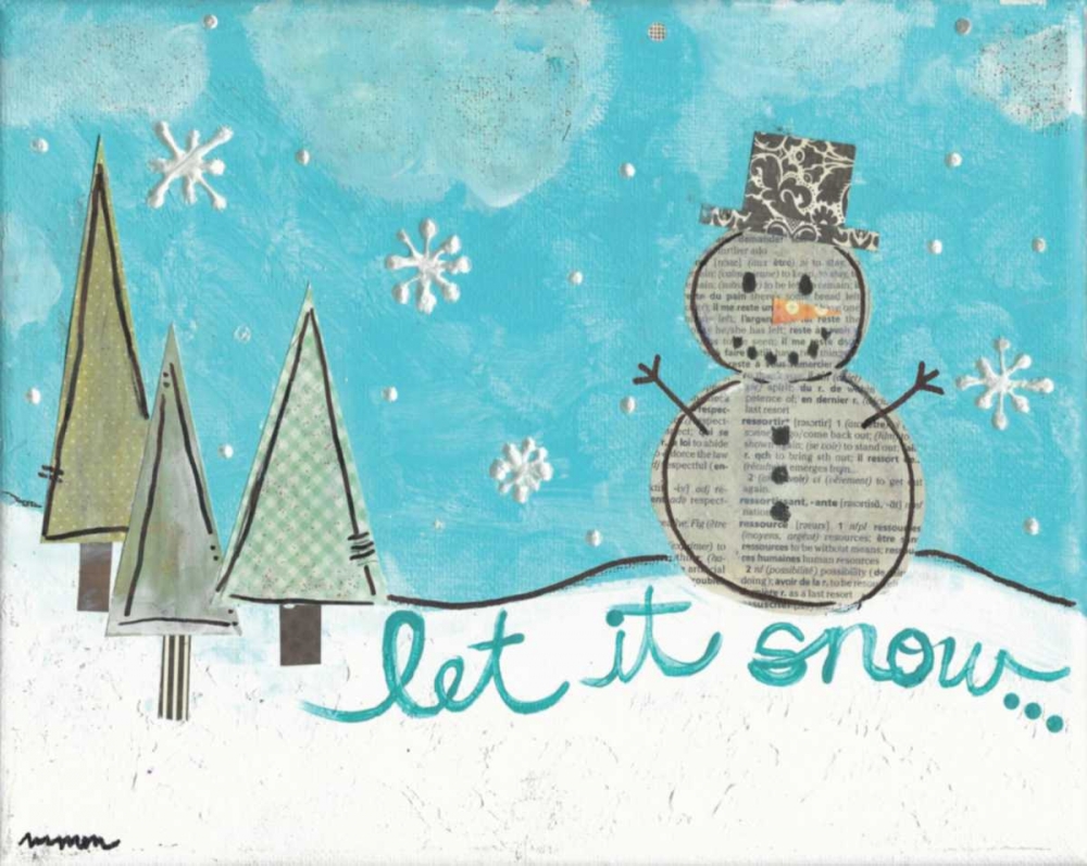 Let It Snow art print by Monica Martin for $57.95 CAD