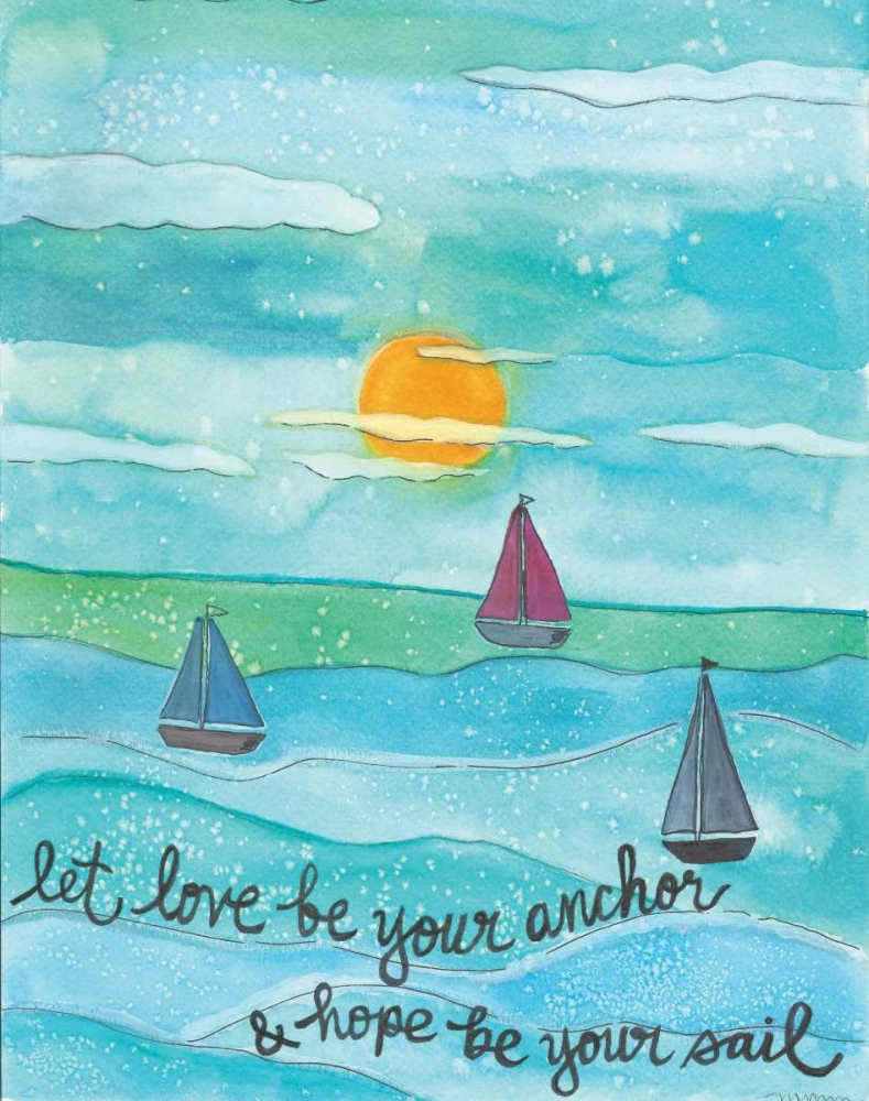 Love Anchor art print by Monica Martin for $57.95 CAD