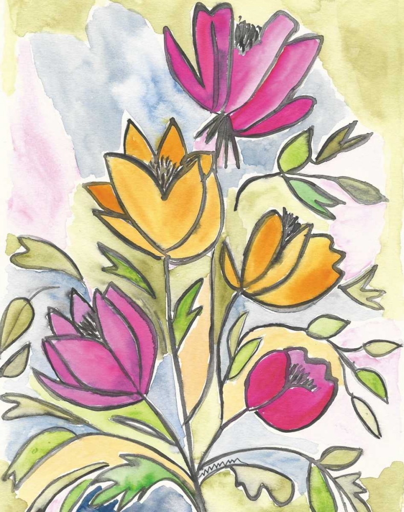 Summer Bouquet art print by Monica Martin for $57.95 CAD