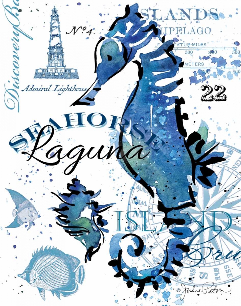 Seahorse Laguna art print by Julie Paton for $57.95 CAD