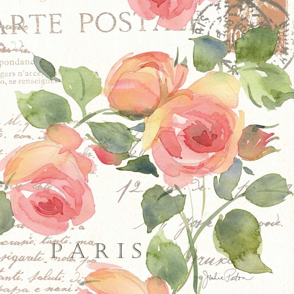 La Vie En Rose I art print by Julie Paton for $57.95 CAD