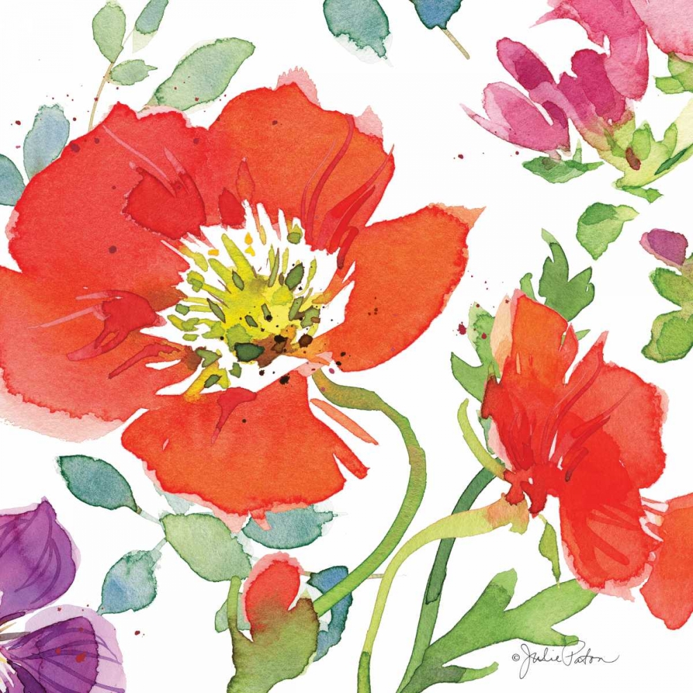 Red Poppies III art print by Julie Paton for $57.95 CAD
