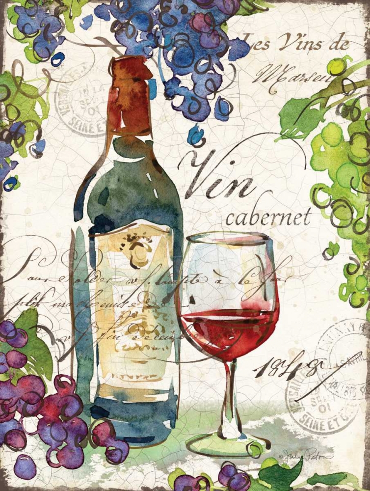 Vin Cabernet art print by Julie Paton for $57.95 CAD