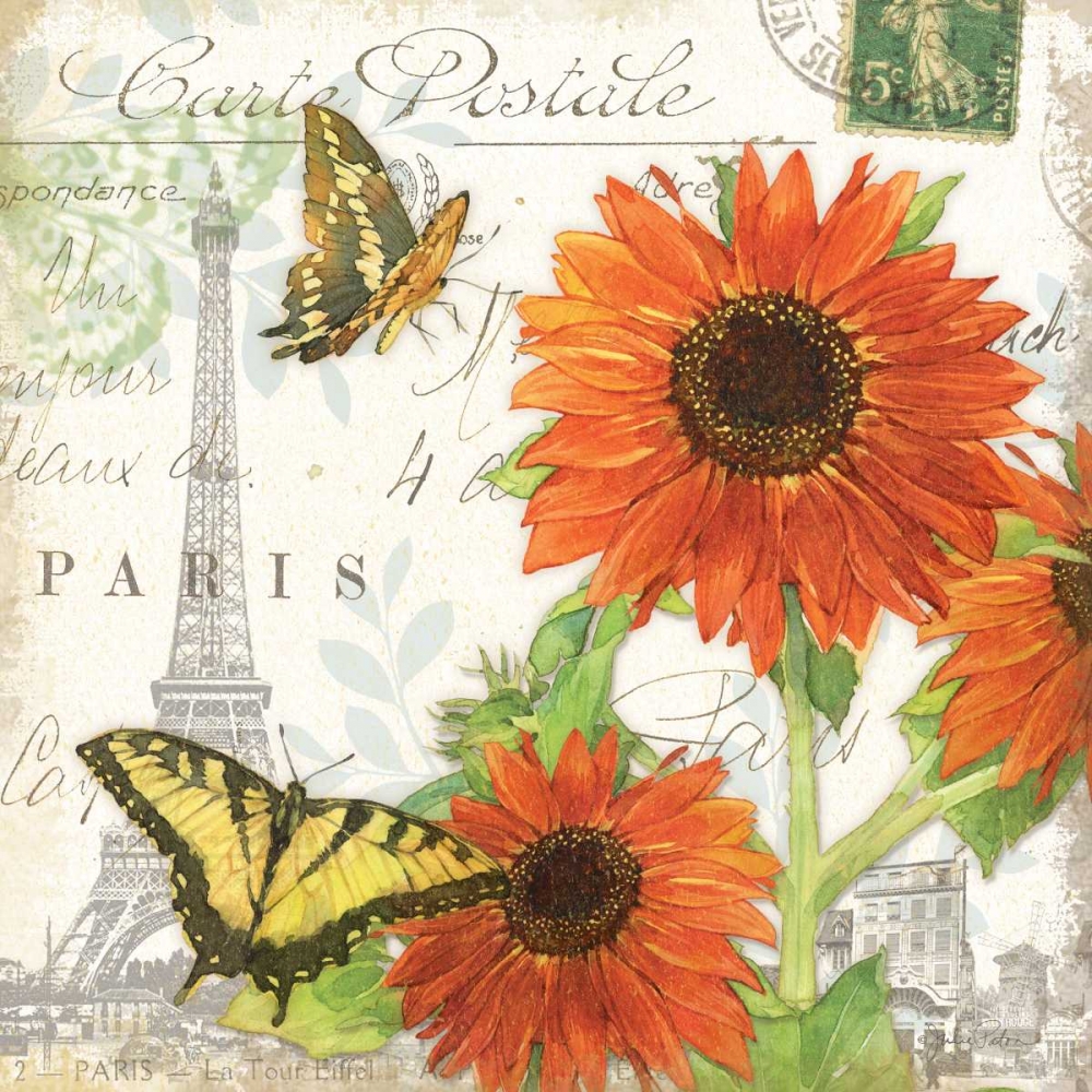 Carte Postale Sunflowers I art print by Julie Paton for $57.95 CAD