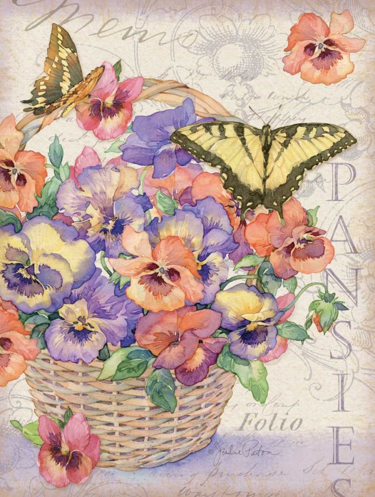 Pansies Folio art print by Julie Paton for $57.95 CAD