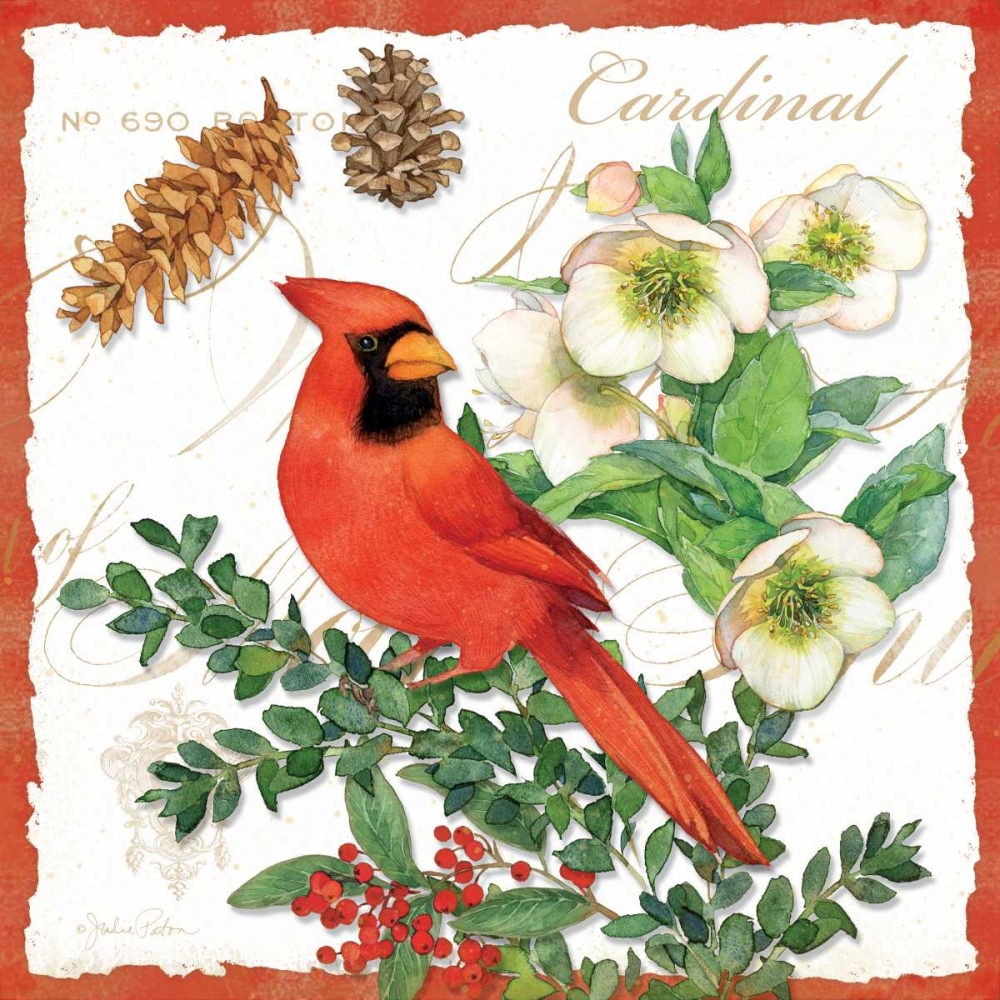 Holiday Birds II art print by Julie Paton for $57.95 CAD