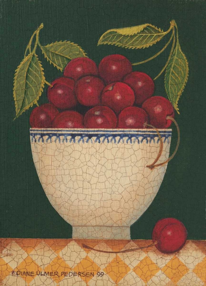 Cup O Cherries art print by Diane Pedersen for $57.95 CAD