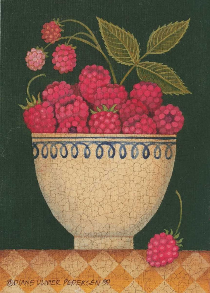 Cup O Raspberries art print by Diane Pedersen for $57.95 CAD