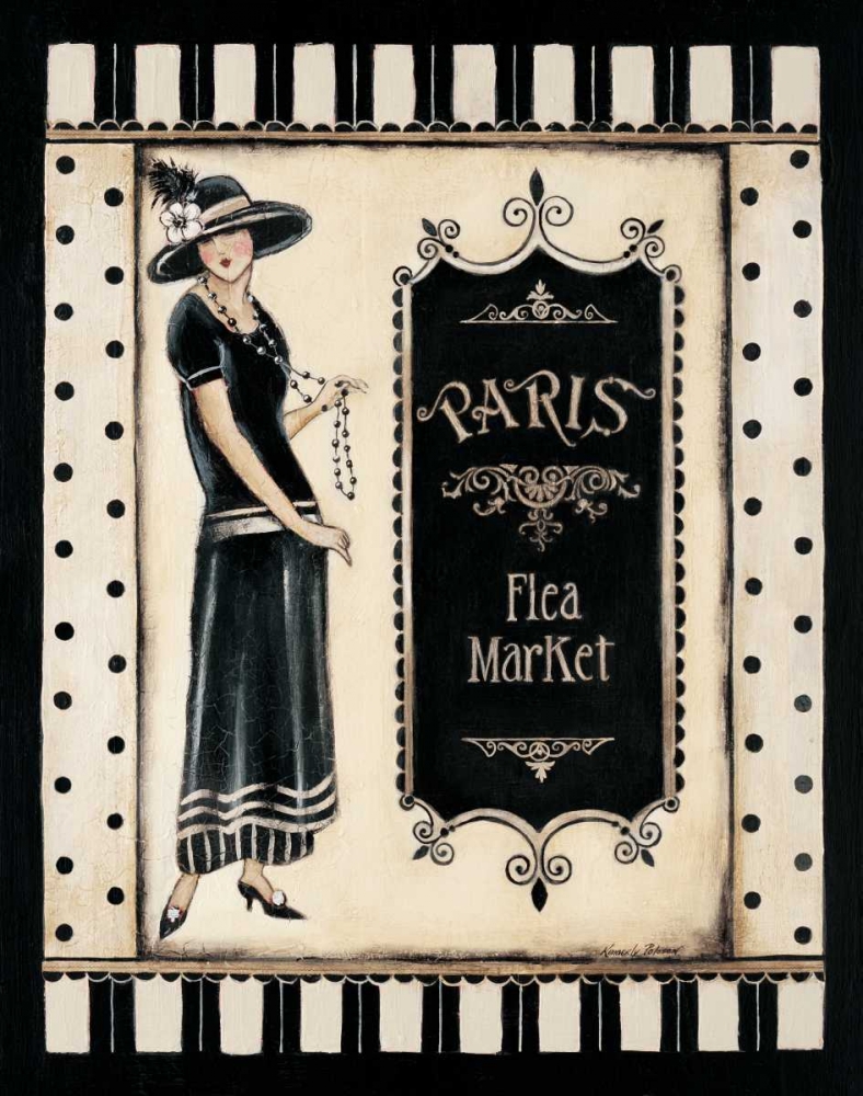 Paris Flea Market art print by Kimberly Poloson for $57.95 CAD