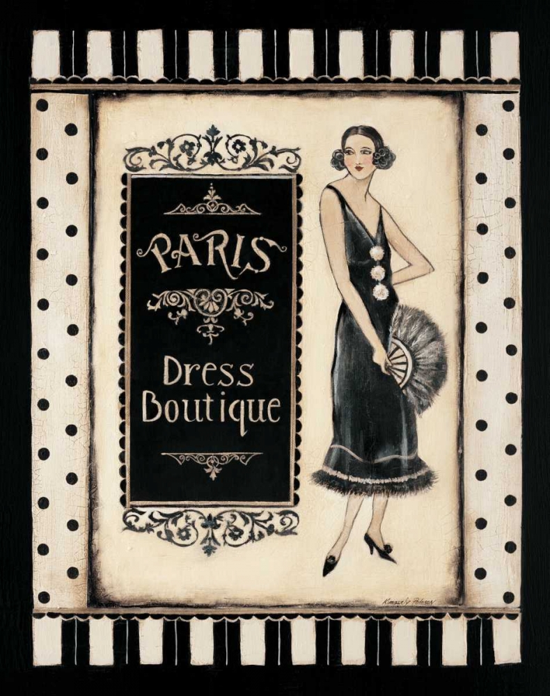 Paris Dress Boutique art print by Kimberly Poloson for $57.95 CAD