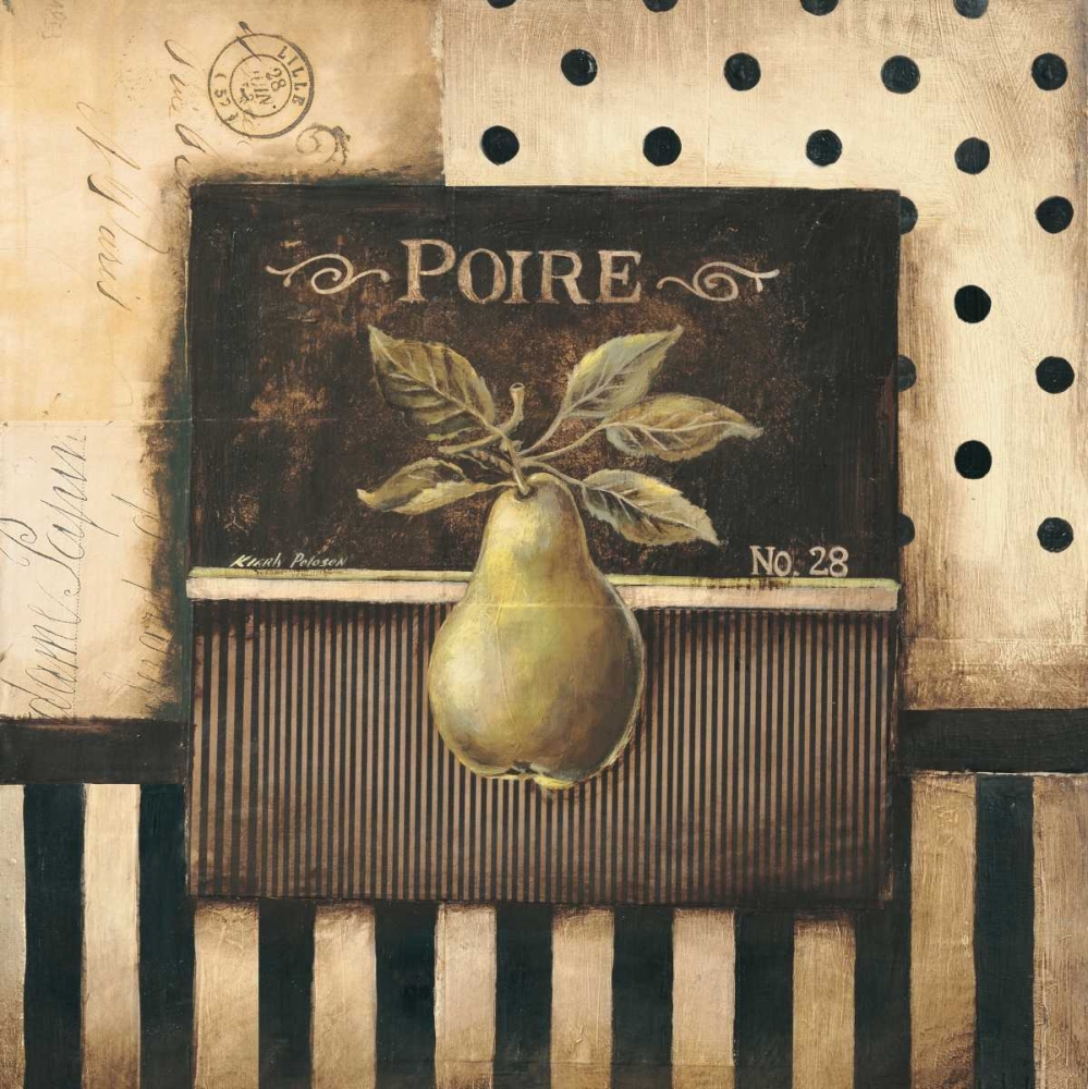 Poire - square art print by Kimberly Poloson for $57.95 CAD
