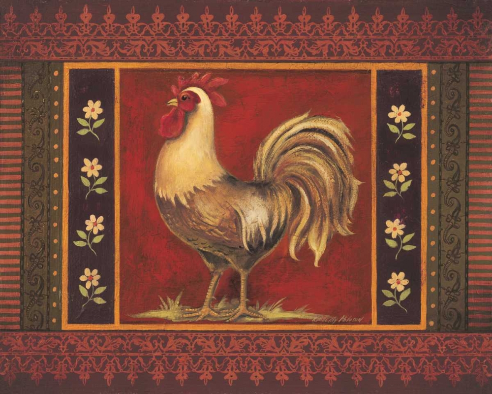 Mediterranean Rooster IV art print by Kimberly Poloson for $57.95 CAD