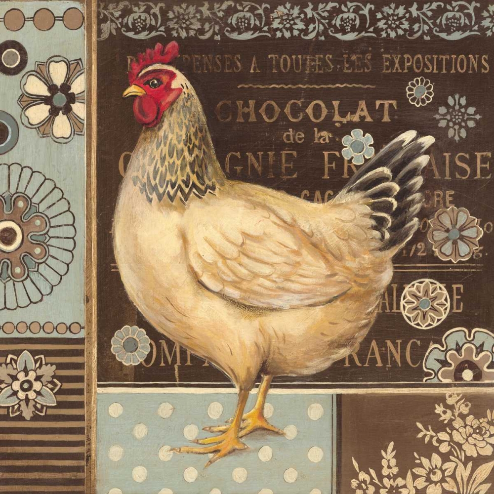 Aqua Rooster II art print by Kimberly Poloson for $57.95 CAD