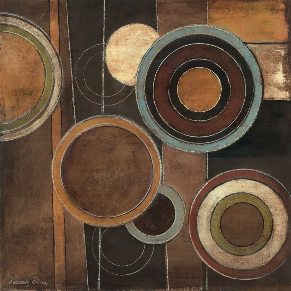 Abstract Circles II art print by Kimberly Poloson for $57.95 CAD