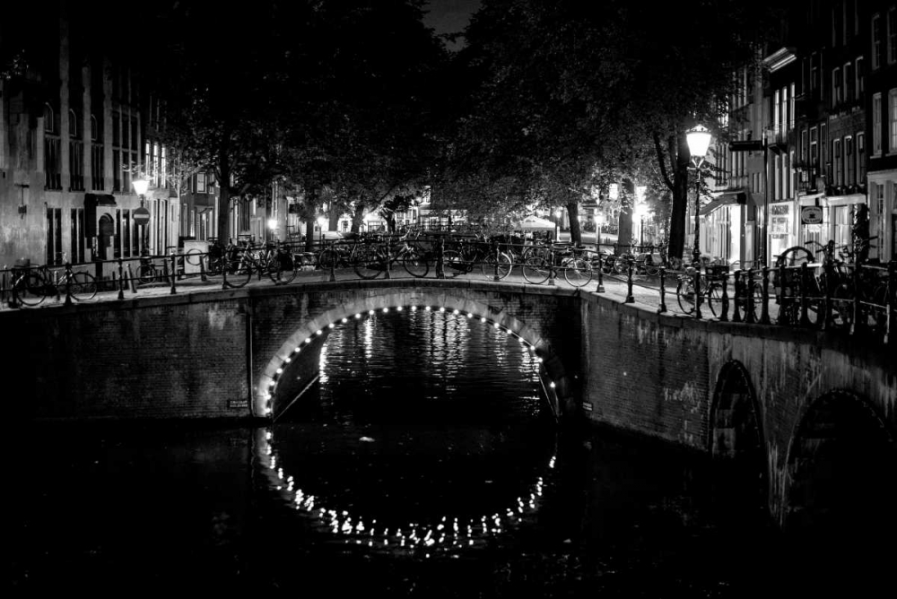 B and W Canal at Night II art print by Erin Berzel for $57.95 CAD