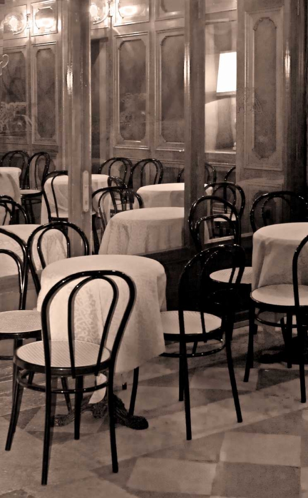 Cafe Chairs I art print by Rita Crane for $57.95 CAD