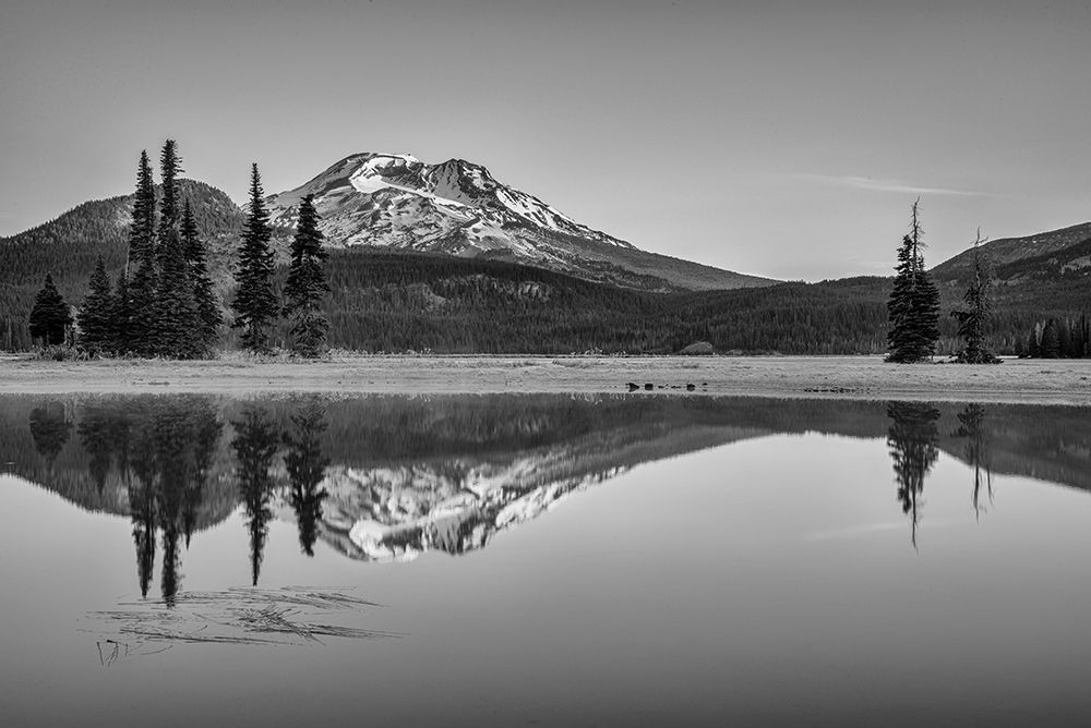 Sparks Lake Morning BW art print by Stan Hellmann for $57.95 CAD