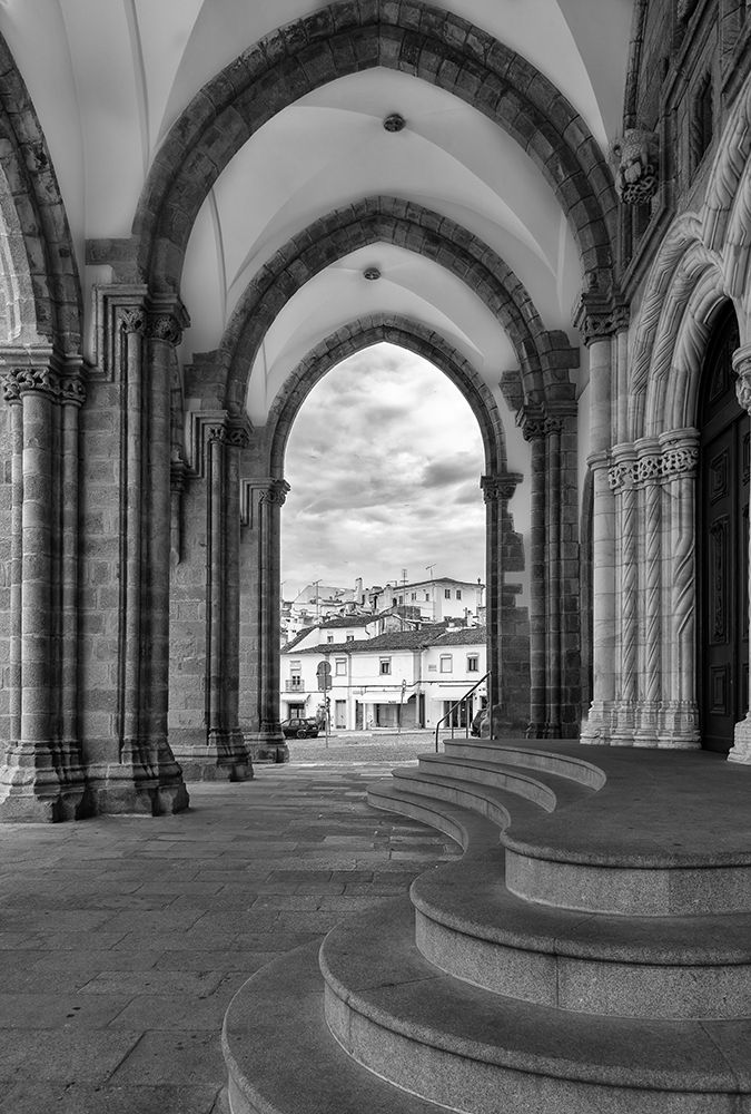Evora Cathedral BW art print by Stan Hellmann for $57.95 CAD