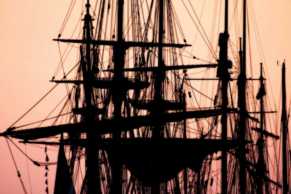 Tall Ships at Sunset I art print by Alan Hausenflock for $57.95 CAD