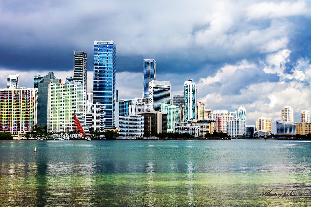 Downtown Miami art print by Alan Hausenflock for $57.95 CAD