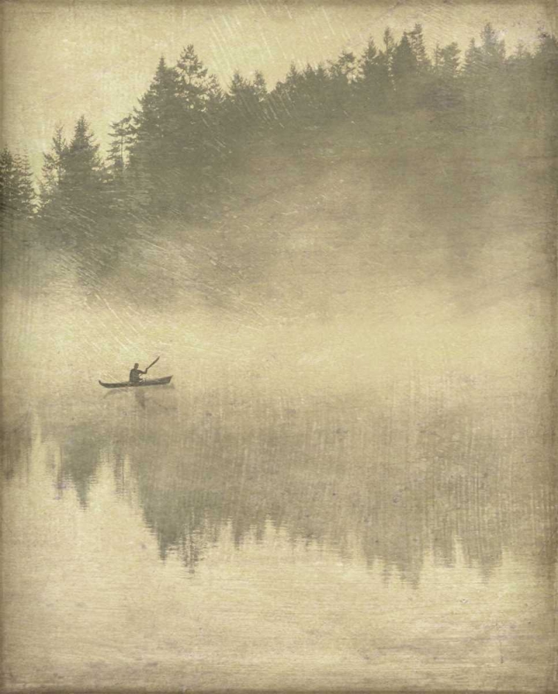 Foggy Lake II art print by Amy Melious for $57.95 CAD