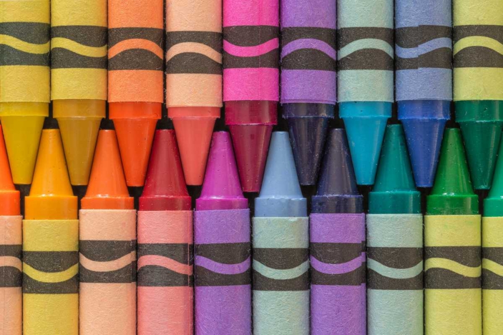 Crayons of a Rainbow I art print by Kathy Mahan for $57.95 CAD