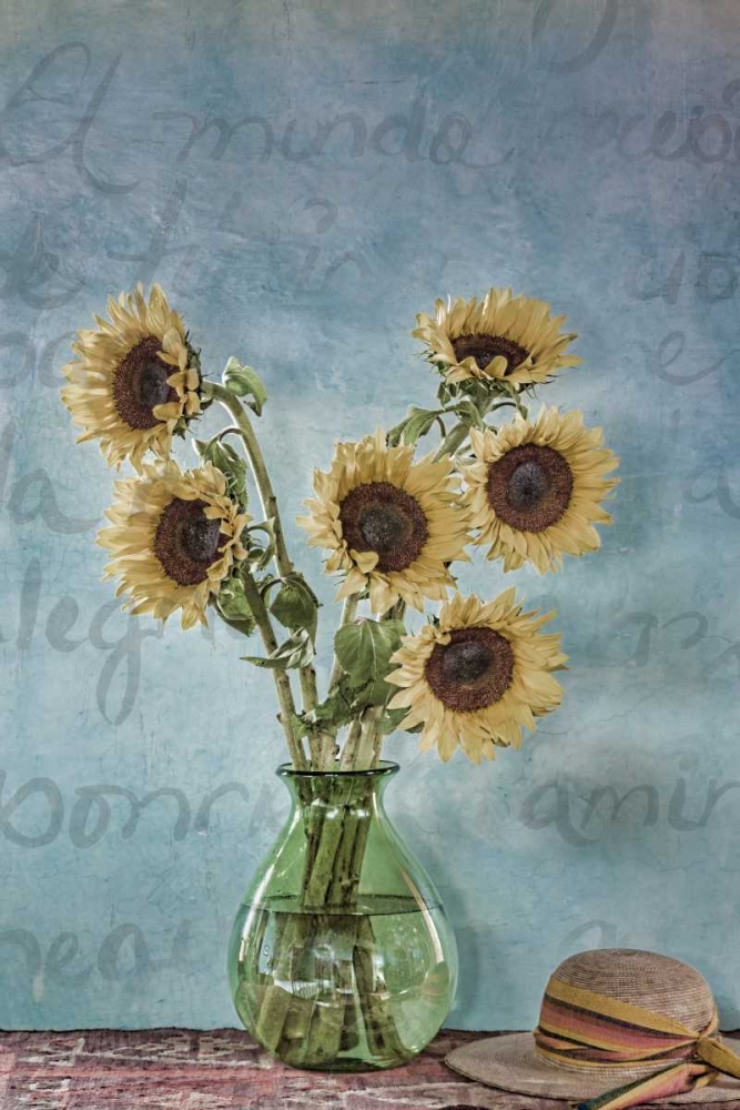 Sunflowers I art print by Kathy Mahan for $57.95 CAD