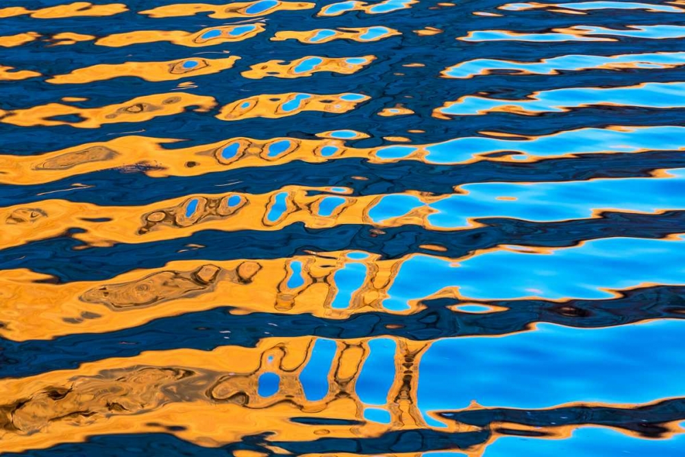 Gold and Blue I art print by Kathy Mahan for $57.95 CAD