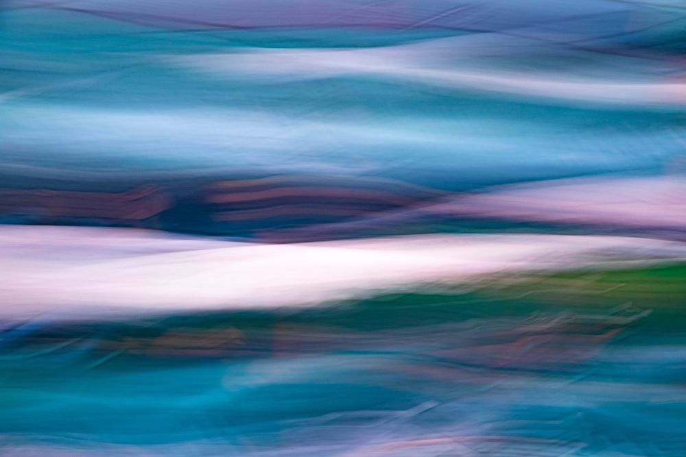 Waves of Blue I art print by Kathy Mahan for $57.95 CAD