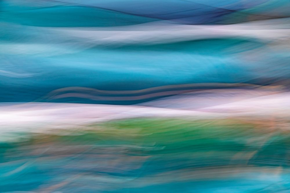 Waves of Blue II art print by Kathy Mahan for $57.95 CAD