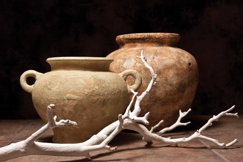 Pottery with Branch I art print by C. Thomas McNemar for $57.95 CAD