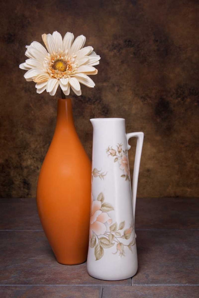Orange Vase with Pitcher I art print by C. Thomas McNemar for $57.95 CAD