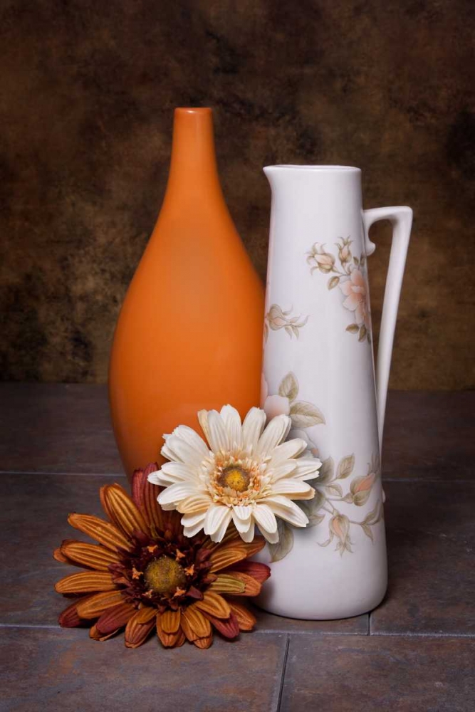 Orange Vase with Pitcher II art print by C. Thomas McNemar for $57.95 CAD