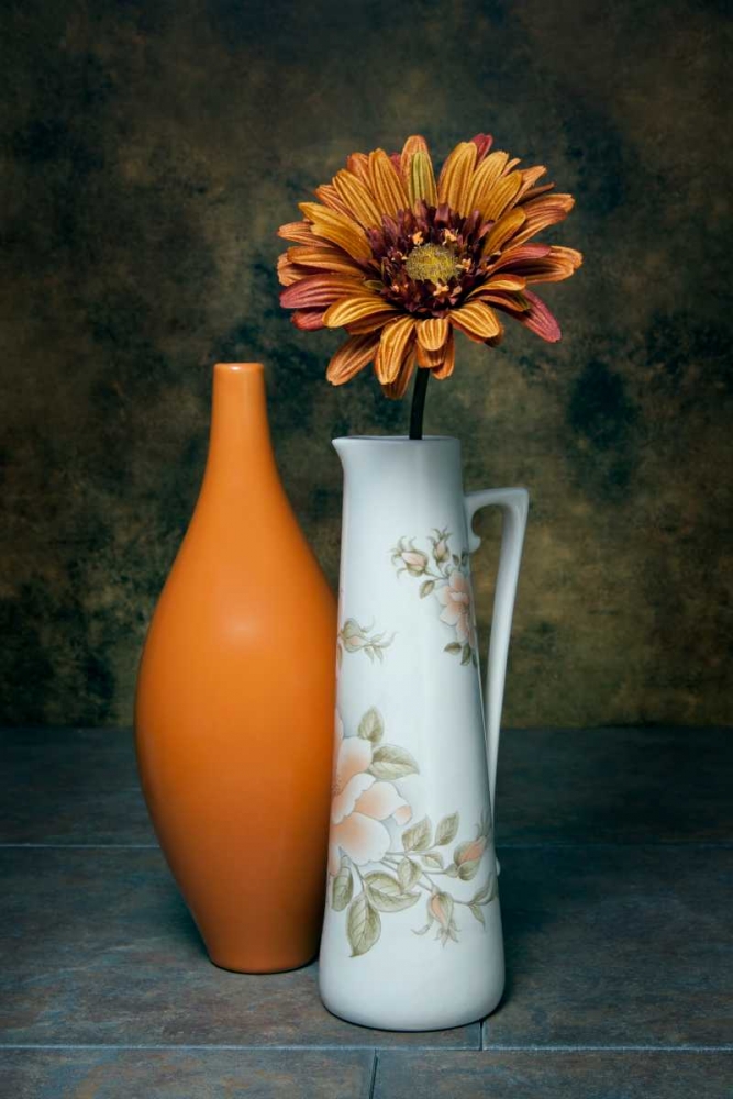 Orange Vase with Pitcher III art print by C. Thomas McNemar for $57.95 CAD