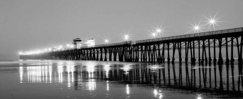 Pier Night Panorama I art print by Lee Peterson for $57.95 CAD