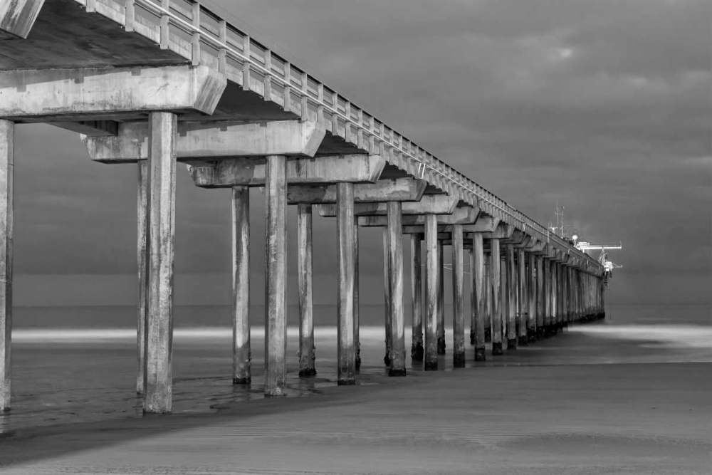 Scripps Pier BW I art print by Lee Peterson for $57.95 CAD