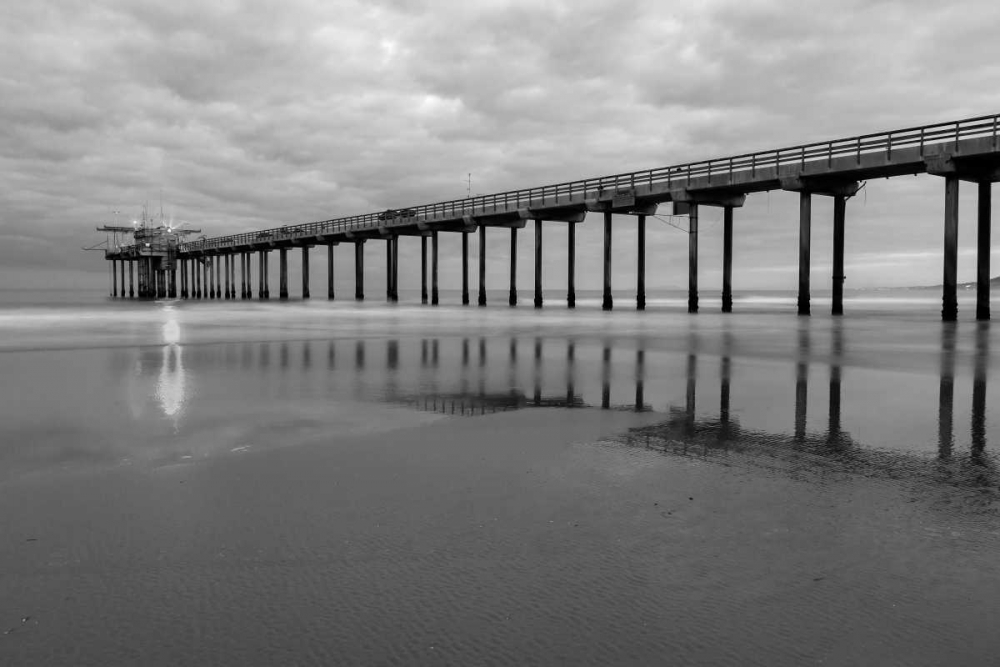 Scripps Pier BW II art print by Lee Peterson for $57.95 CAD